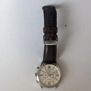 Fossil  Watch w Brown Leather Strap